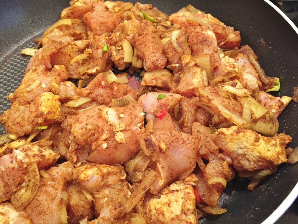 Chicken Balti Cooking