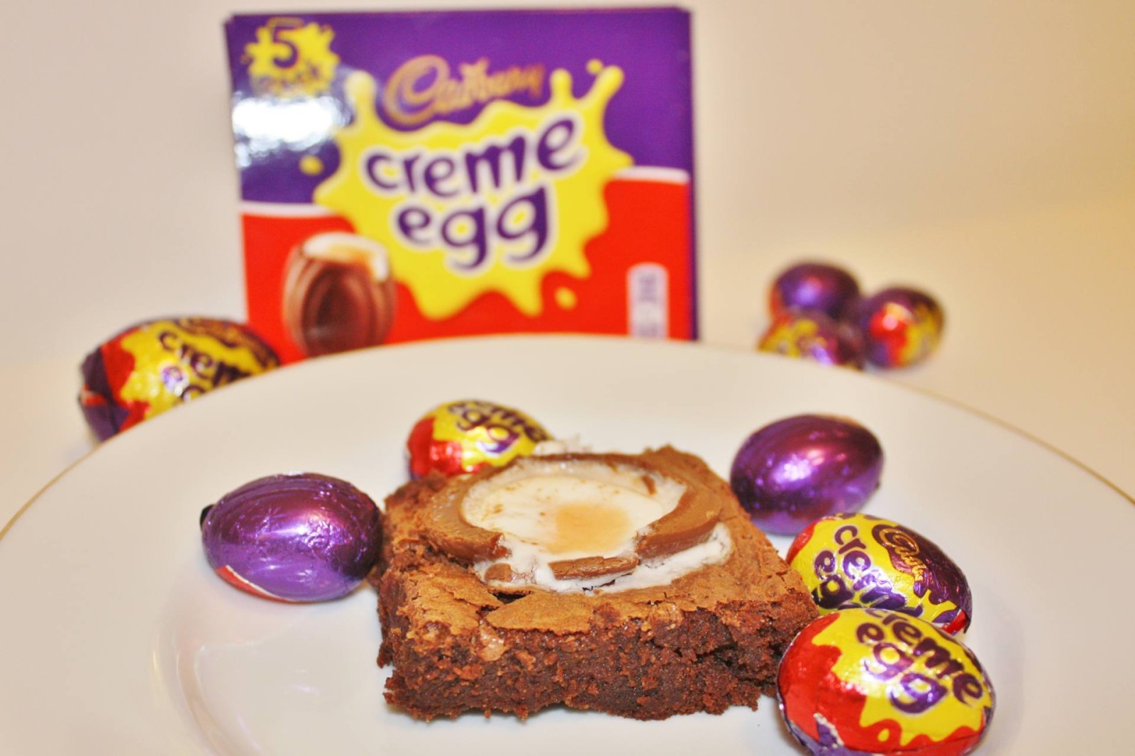 Cadbury Creme Egg Easter Brownies
