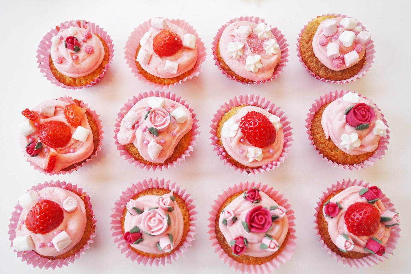 Emma Victoria Stokes Cake Angels UK Galentines Baking Cupcakes Vanilla Buttercream Fondant