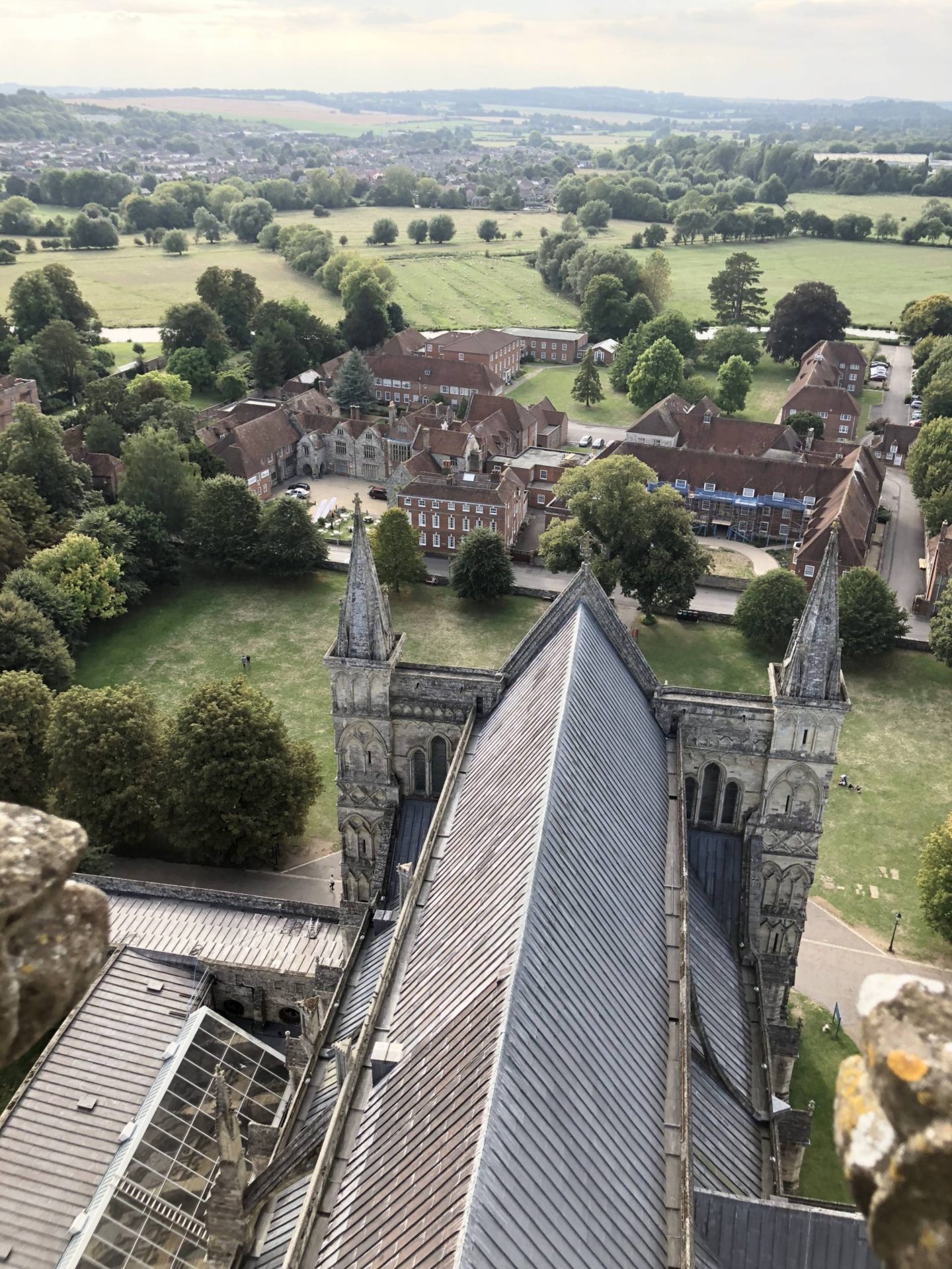 Salisbury Cathedral Tour Visit Wiltshire Aerial View Cathedral