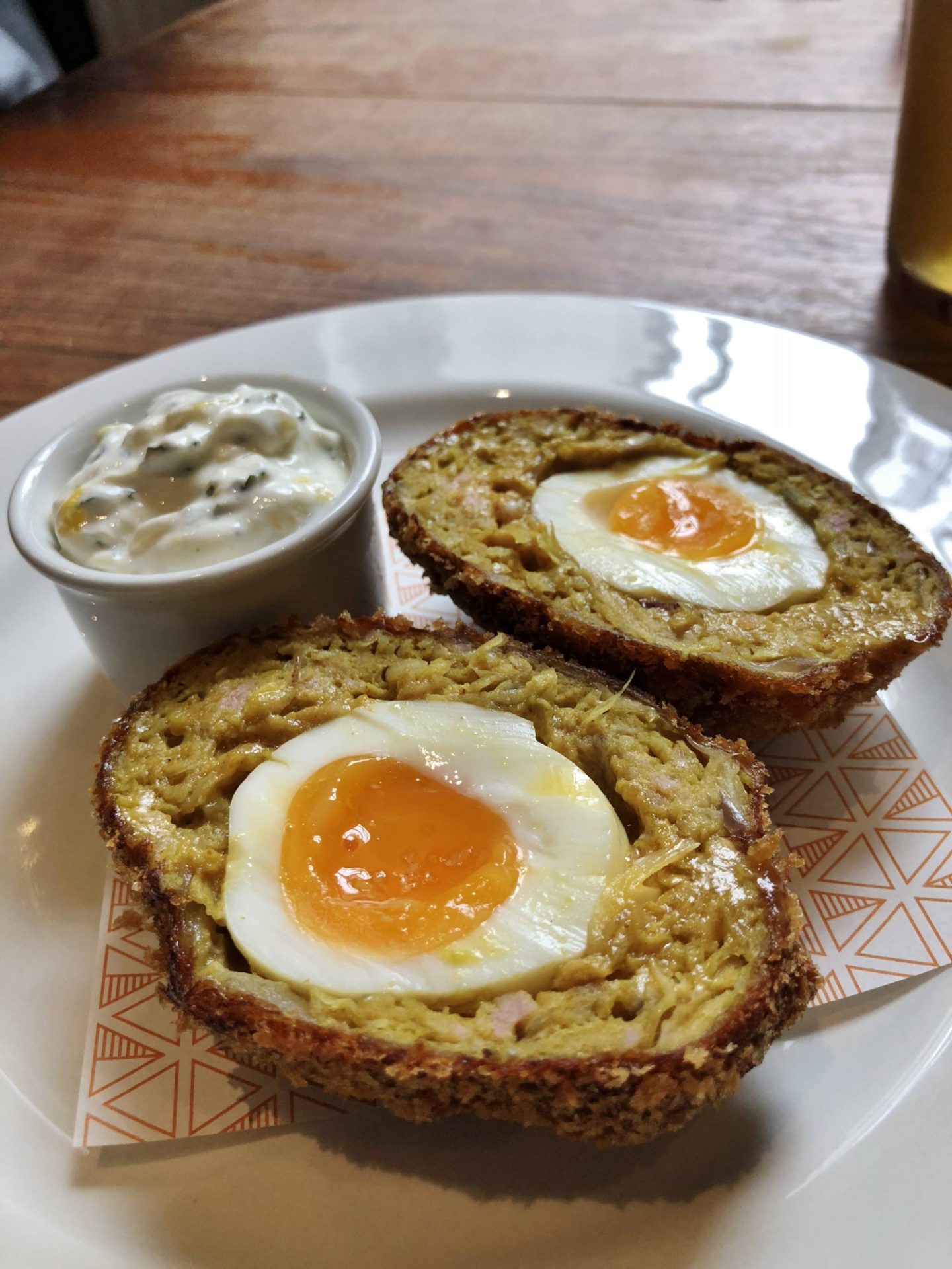 Pint Shop Onion Bhaji Scotch Egg 