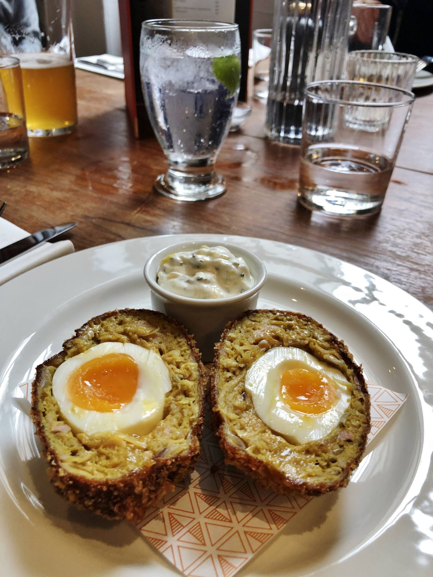 Pint Shop Onion Bhaji Scotch Egg 