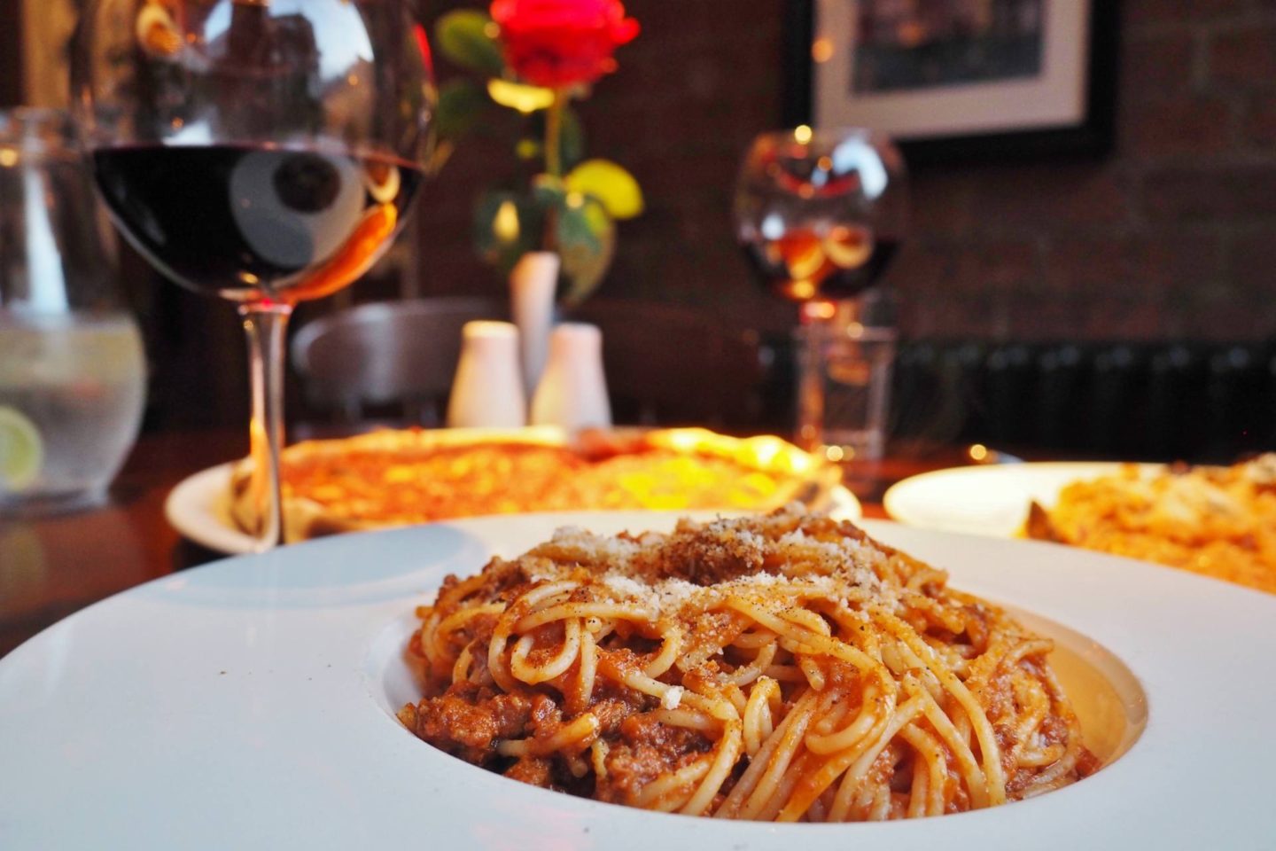 SPAGHETTI ALLA BOLOGNESE Spaghetti with traditional bolognese sauce. £11.95